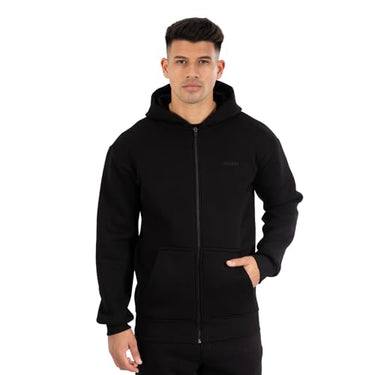 SMILODOX Zip Hoodie Herren Raik, Pullover Langarm, lässiger Baumwoll-Pullover mit Kängurutasche und Kapuze, Pulli Bequem Vielseitig Kombinierbar, Optimaler Sewater für Sport, Fitness und Alltag im Sale